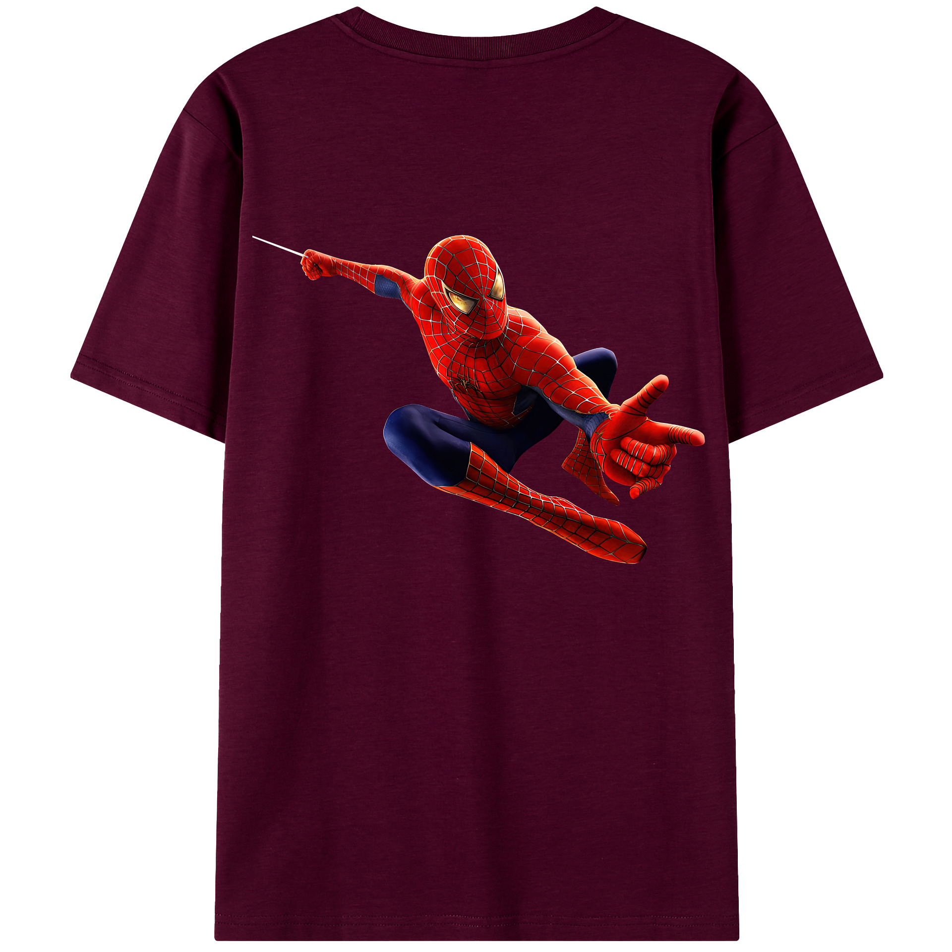 （画像用） Spider Man スパイダーマン レディース半袖Tシャツ(バックプリント)